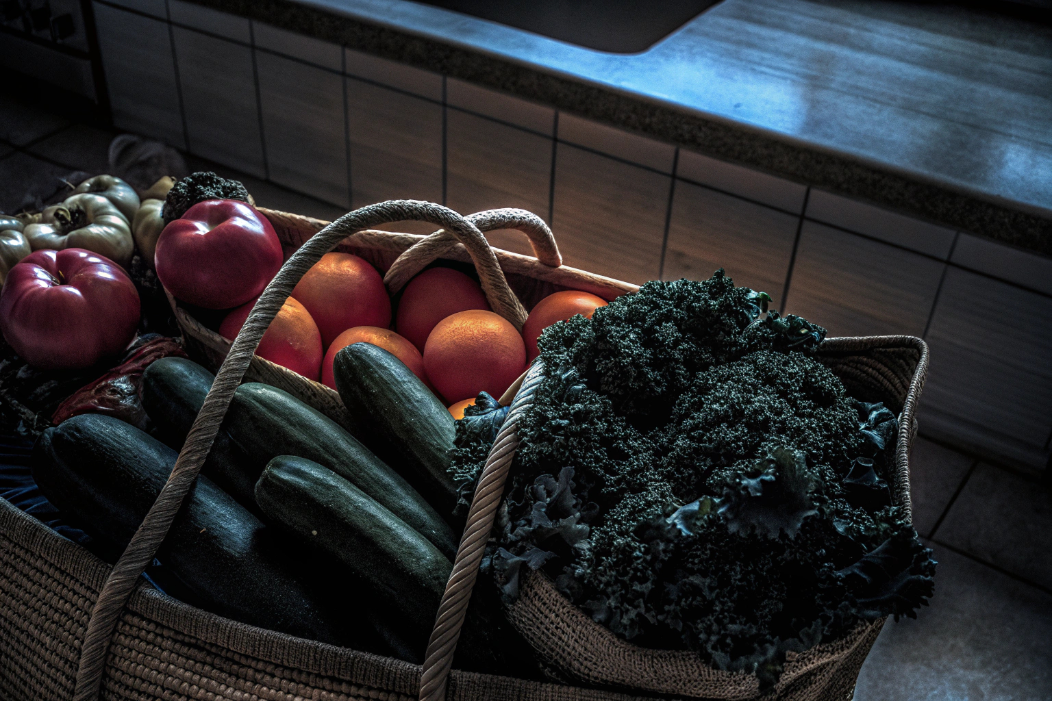 Frisches Gemüse und Obst