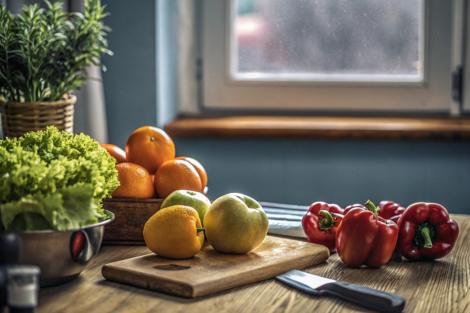 Frisches Obst und Gemüse