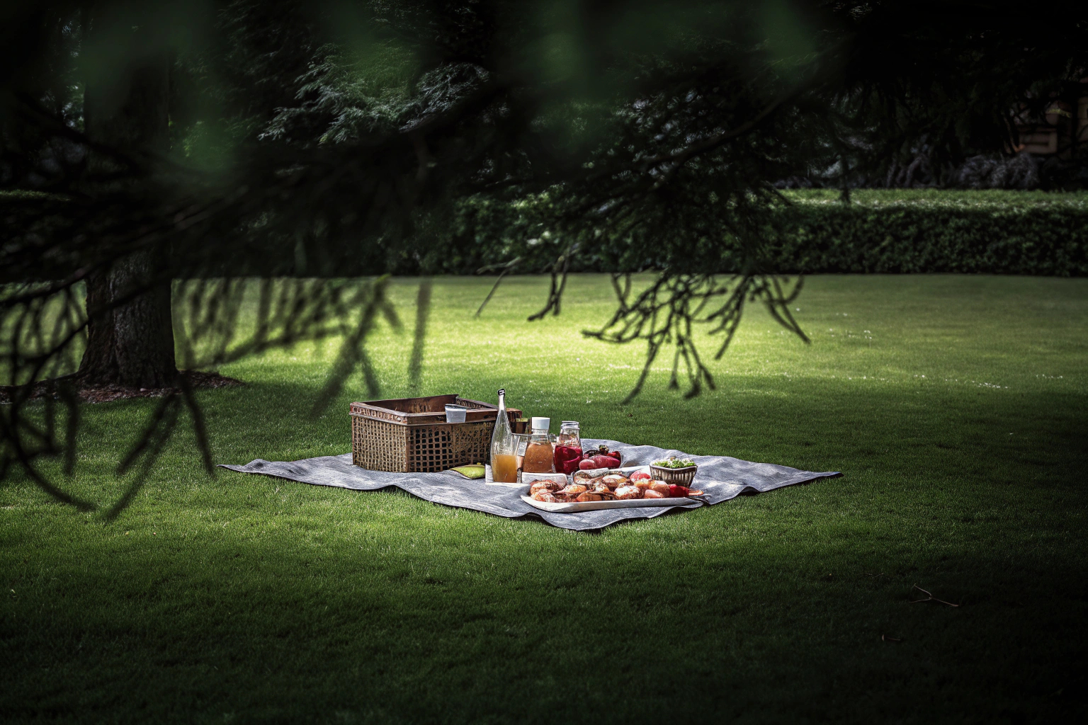 Freunde beim Picknick im Park