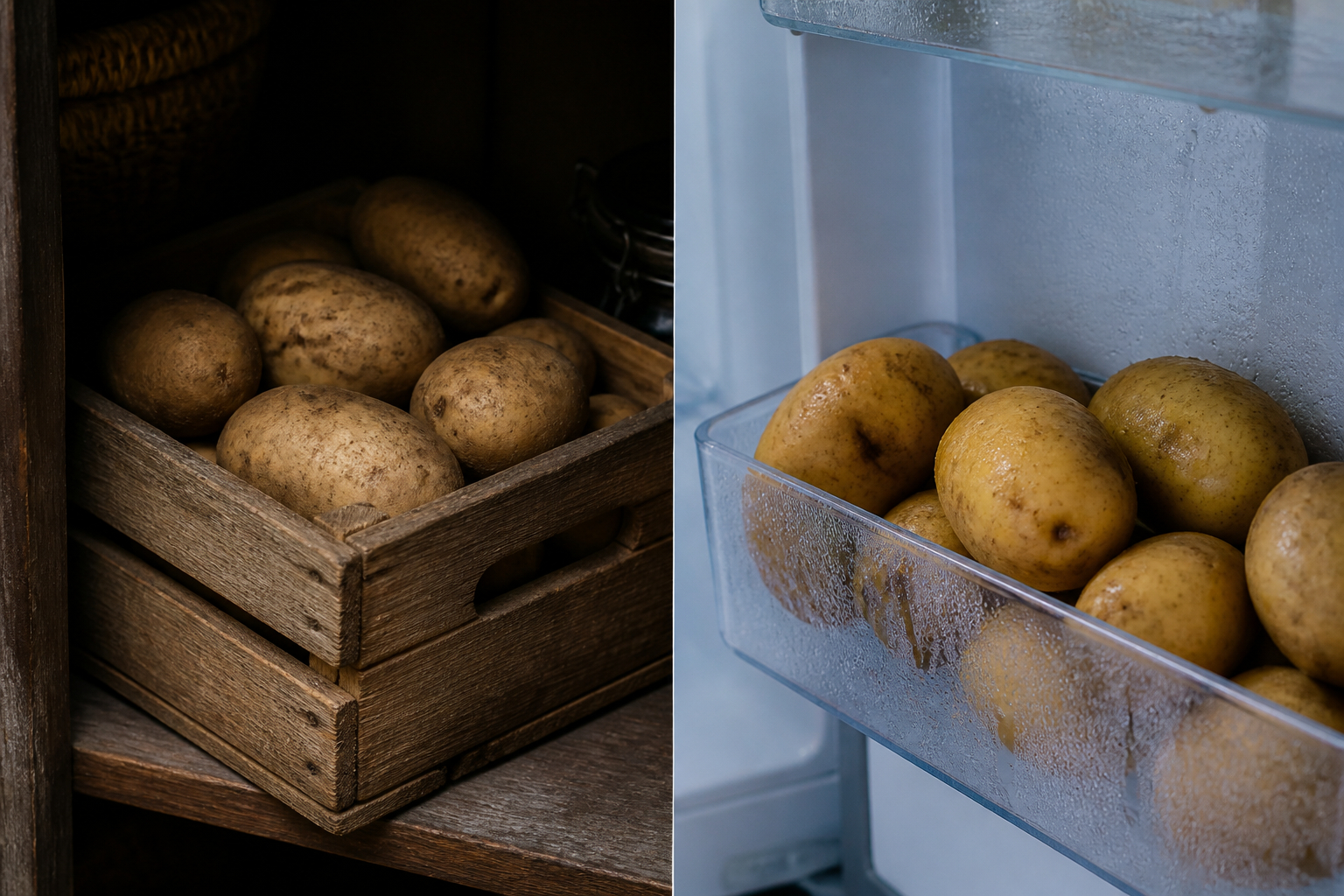 Rohe Kartoffeln besser nicht im Kühlschrank lagern