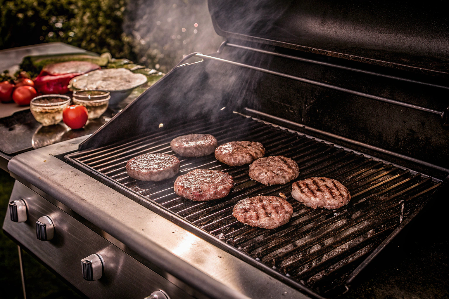 Grillmeister bei der Arbeit