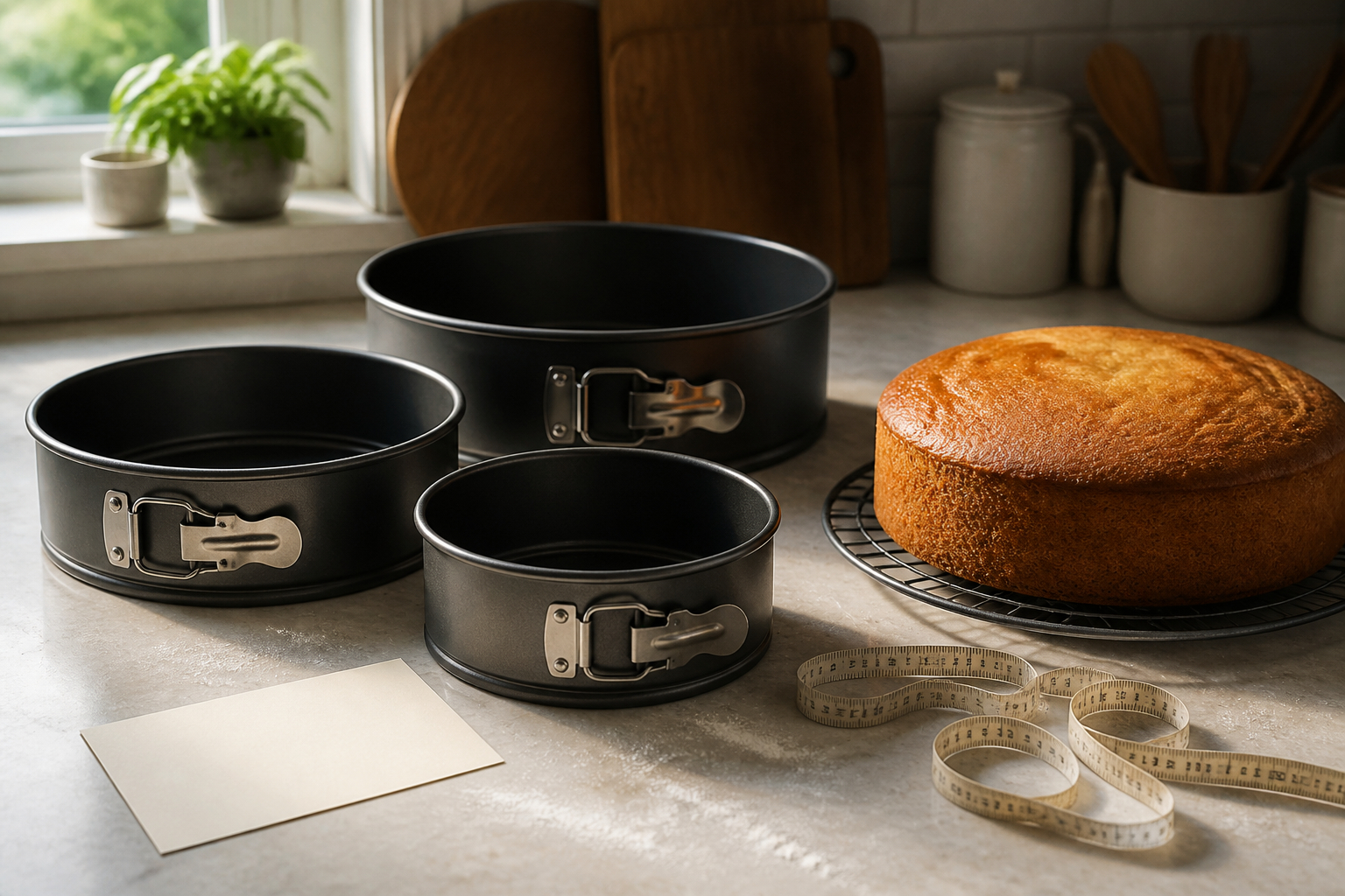 Springformen in verschiedenen Größen für unterschiedliche Kuchen