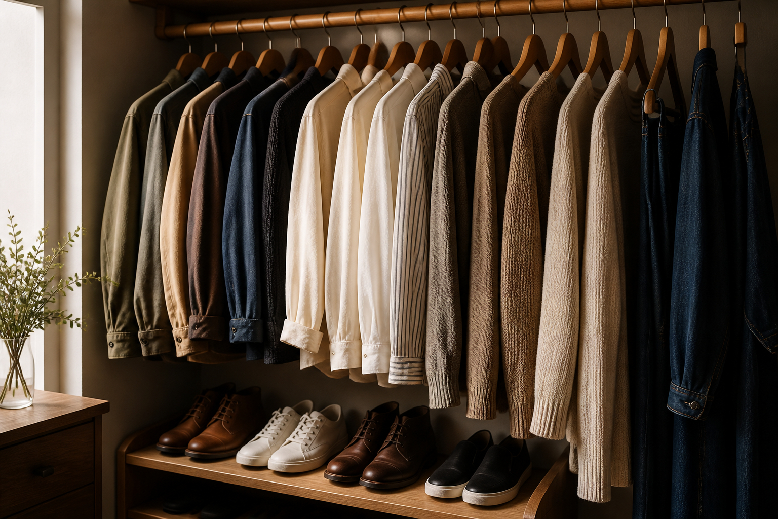 Gepflegte Basics aus Baumwolle Strick und Denim