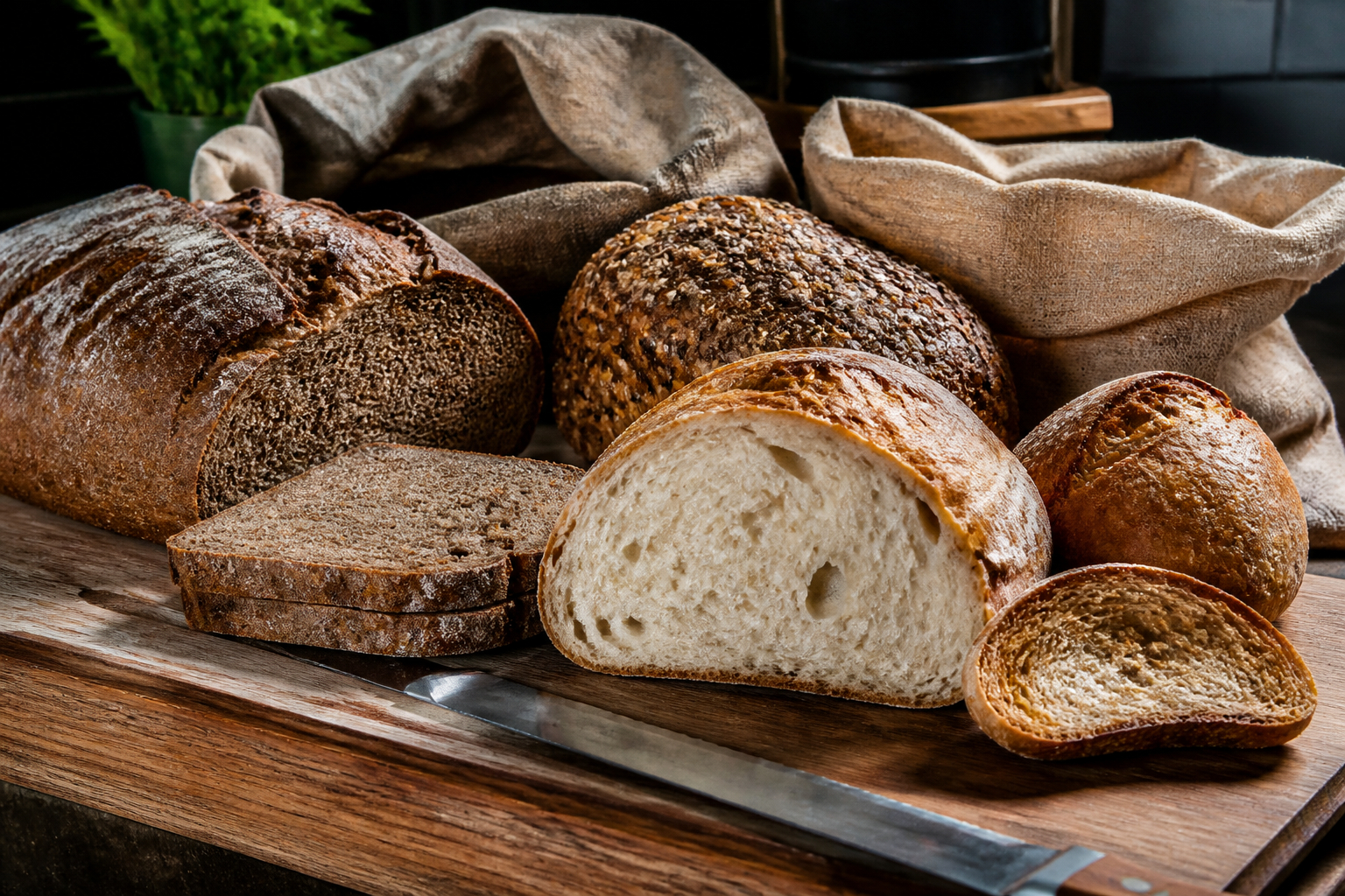 Verschiedene Brotsorten richtig aufbewahren