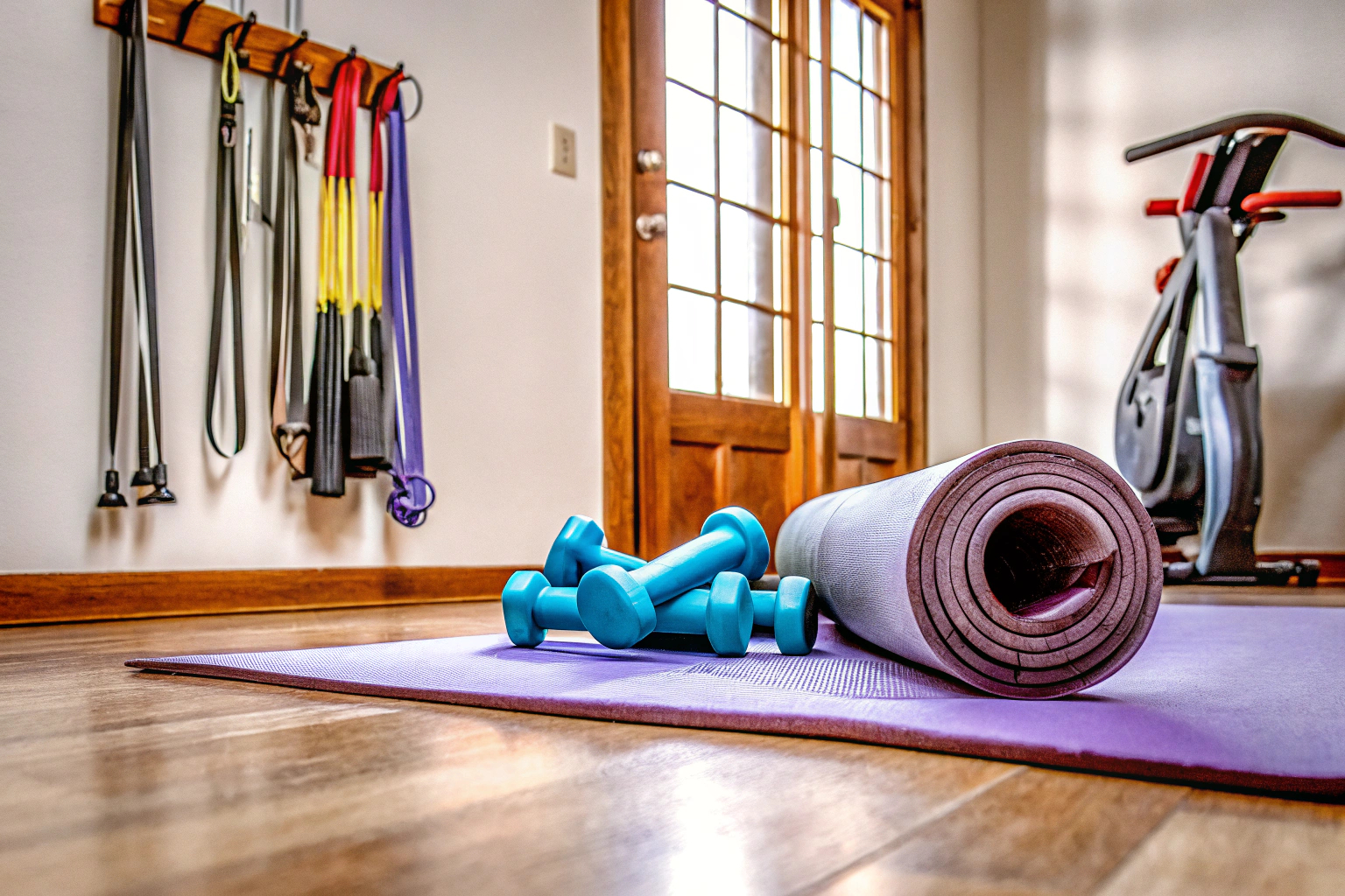 Heimtraining mit Fitnessgeräten