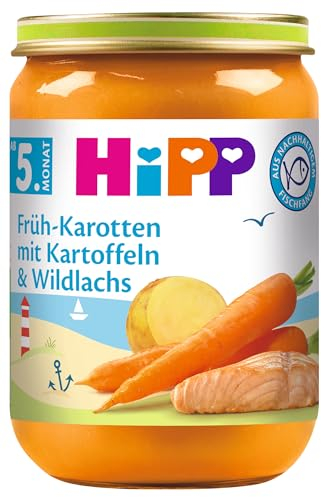 HiPP Früh-Karotten mit Kartoffeln und Wildlachs
