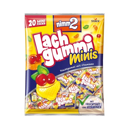 nimm2 Lachgummi Minis – Fruchtgummi mit Fruchtsaft und Vitaminen