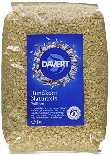 Davert Naturreis Rundkorn, 4er Pack (4 x 1 kg) - Bio
