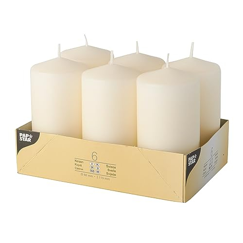 Papstar Stumpenkerzen Creme