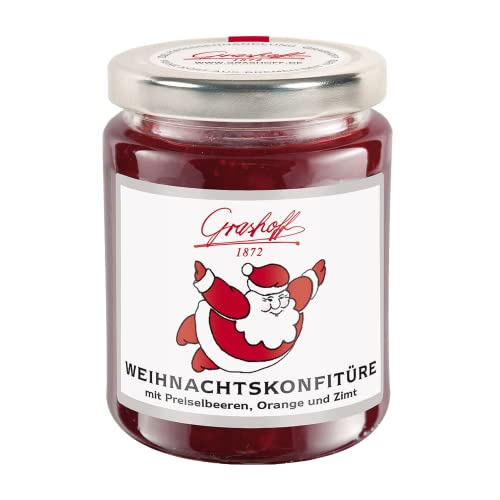 Grashoff Weihnachtskonfitüre | mit weihnachtlichen Gewürzen | saisonale Köstlichkeit | 250 g