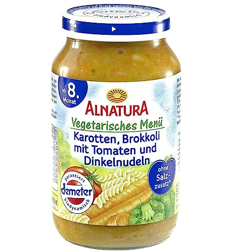 Alnatura Bio Karotten Brokkoli mit Tomate und Dinkelnudeln