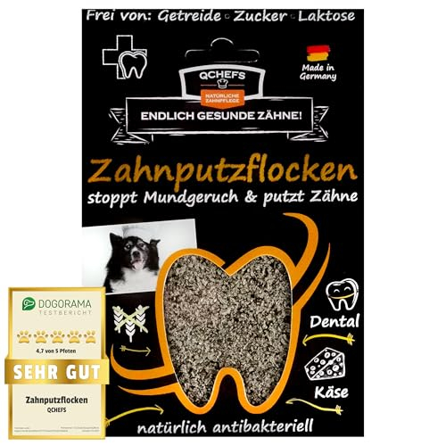 QCHEFS Zahnputzflocken für Hunde
