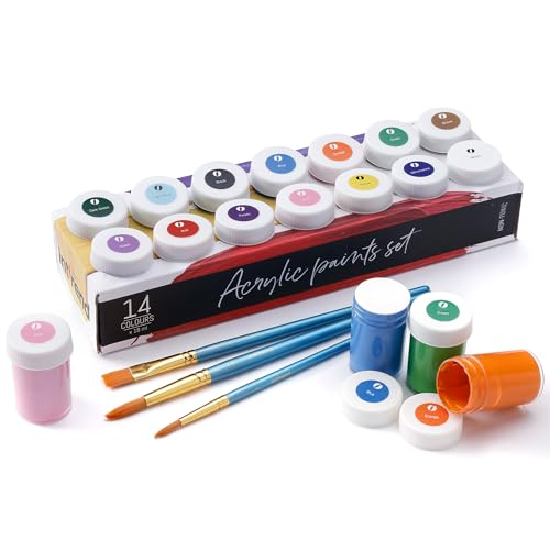 int!rend Acrylfarben Set mit Pinseln
