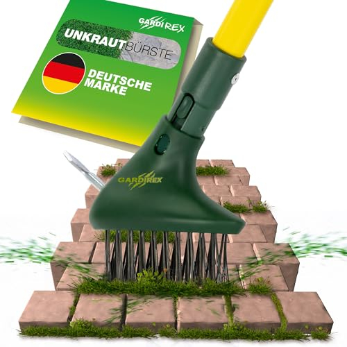 GardiREX Fugenbürste mit Teleskopstiel