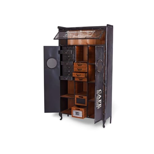 Hochschrank „Paris LOFT“ – Industrial Vitrinenschrank