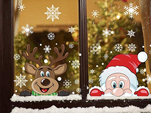 DERAYEE Weihnachtsfensterbilder