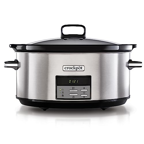 Crock-Pot Digital-Schongarer Slow Cooker | einstellbare Garzeit | 7,5 Liter (10+ Personen)