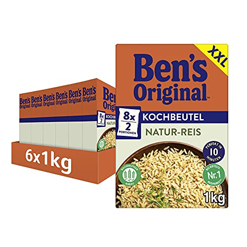 BEN'S ORIGINAL™ Natur-Reis im Kochbeutel 6x1kg