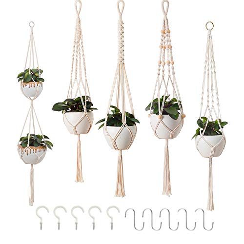 Petutu 5er Set Makramee Blumenampel
