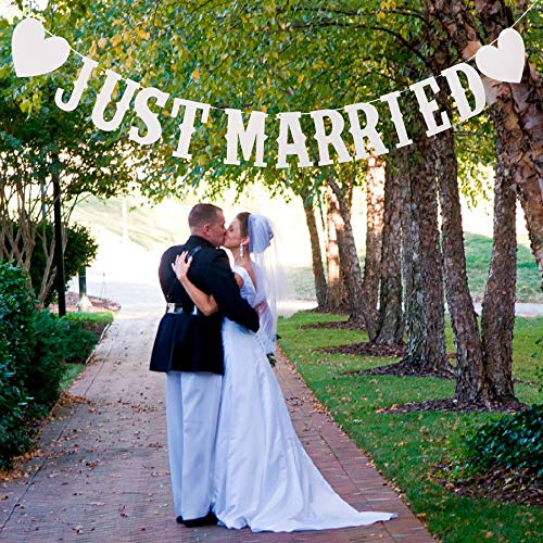 Just Married Girlande Vintage Rustikal