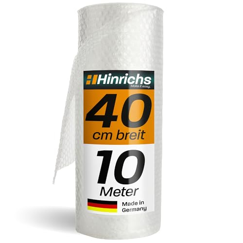 Hinrichs Luftpolsterfolie Rolle 10m x 40 cm