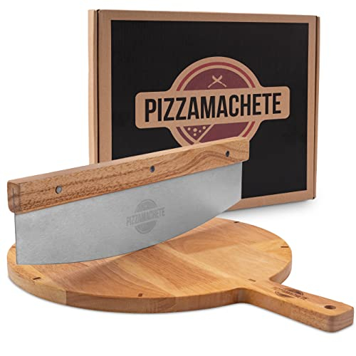 PIZZAMACHETE Pizzaschneider + Pizzabrett