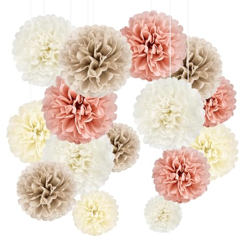 YBwanli 20er Seidenpapier Pompons