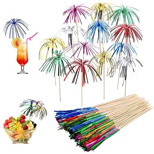 OMIGA 100 Stücke Cocktail Feuerwerk Dekoration