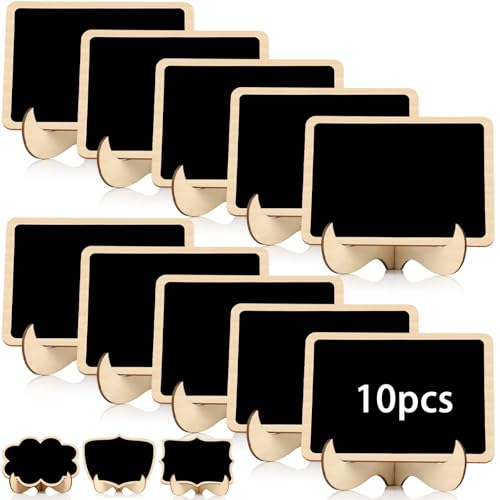 10pcs Mini Kreidetafel mit Ständer