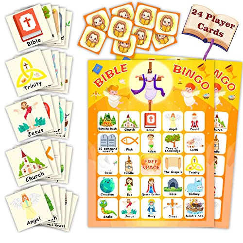 Bibel-Bingo-Spiel für Kinder und Erwachsene