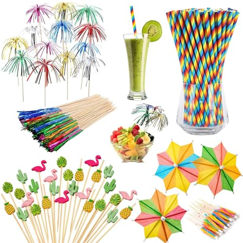 Catelves 140 Stück Cocktail Deko