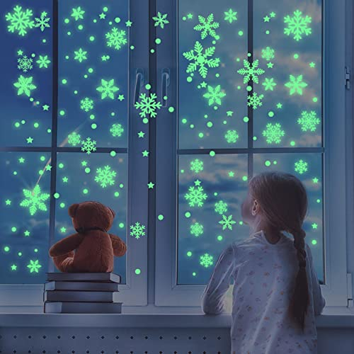 BSITSSS 125 Stück Fensterbilder Weihnachten