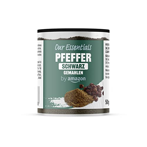 by Amazon Schwarzer Pfeffer gemahlen, 50g