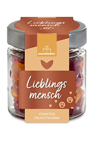 Herz Fruchtgummi Geschenkglas Lieblingsmensch