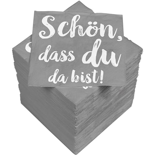 HEKU 'Schön dass du da bist' Cocktail-Servietten
