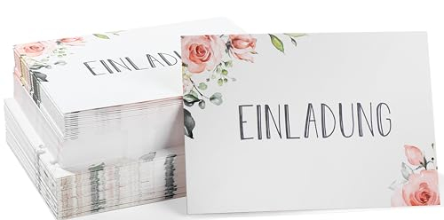 Schicke Einladungskarten im floralen Design für alle Anlässe