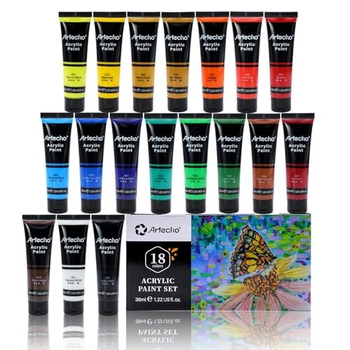 Artecho Acrylfarben Set 18 x 36 ml