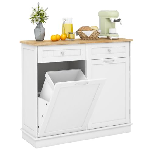 COSTWAY Kommode für Mülleimer 42L