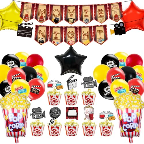 FeteDecor Filmnacht Thema Party Dekorationen