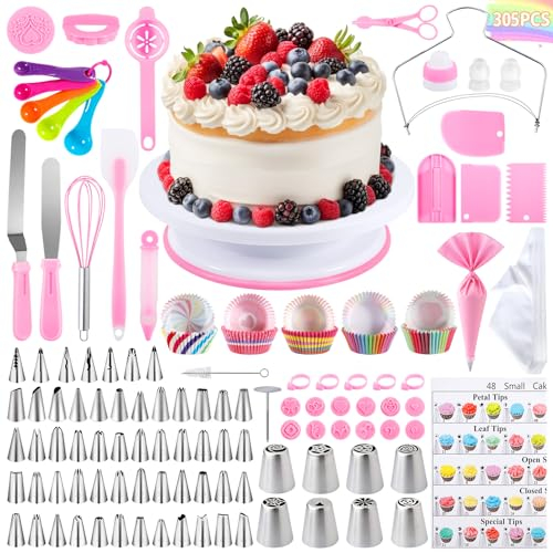 JAMATA Profi Torten Deko Set, 305-teilig