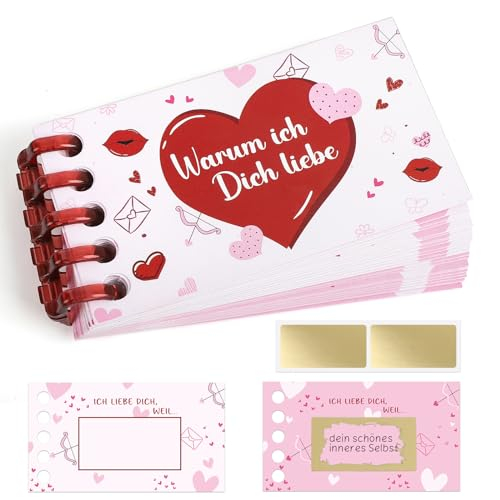 Valentinstag Liebes Geschenk Rubbelkarten