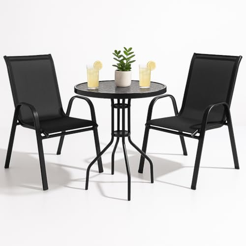 SPRINGOS Gartenmöbel Set 2+1
