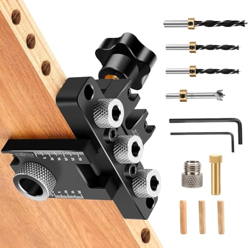 3-in-1 die Bohrschablone Möbelbau