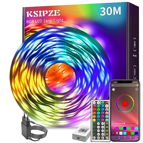 KSIPZE Led Strip 30m RGB LED Streifen