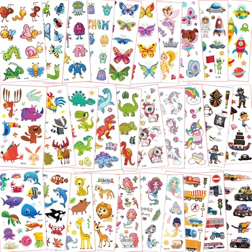 Fhlbestyu 350+ Tattoos für Kinder Set