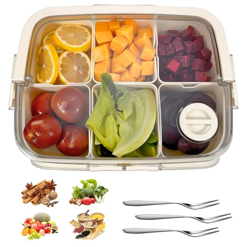 HXJDAM Snackbox mit Fächern