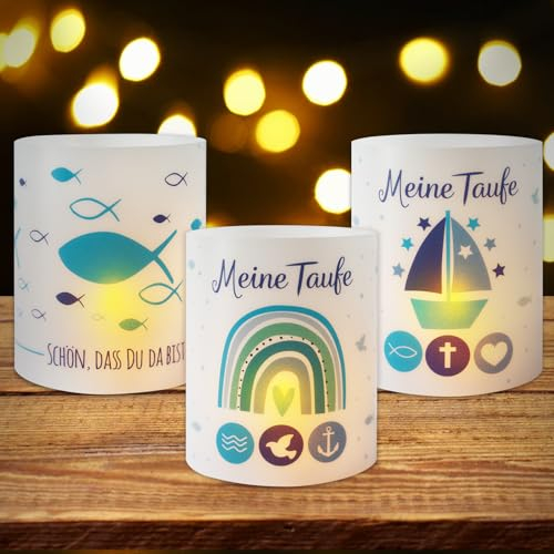 BOOMTOP 12 Windlicht Tischdeko Taufe