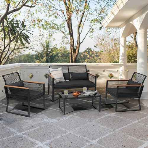 OC Orange-Casual 4 tlg Gartenmöbel Set
