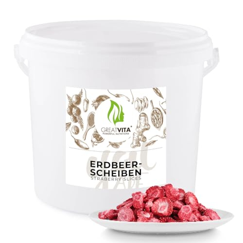Getrocknete Erdbeeren 400g im Eimer