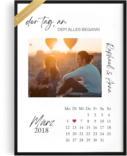 Personalisiertes Bild Jahrestag Geschenk